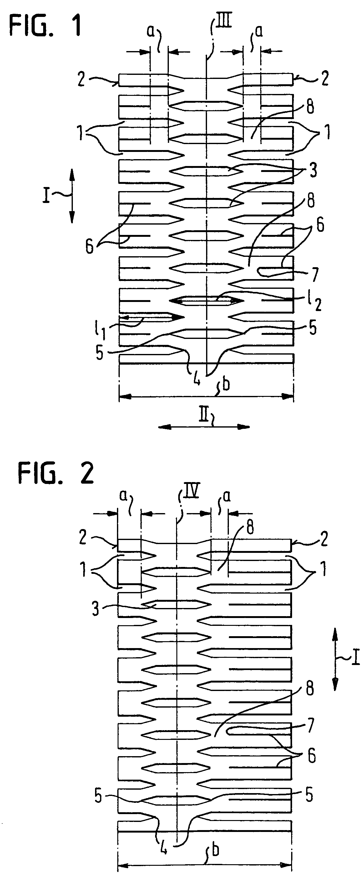 Metal band as inlay for trim strips or sealing strips