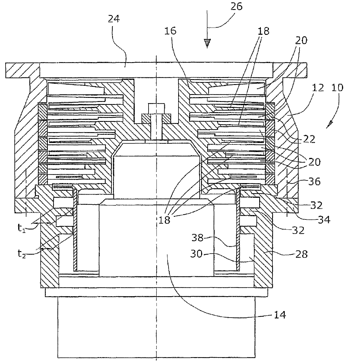 Stator element and high-vacuum pump