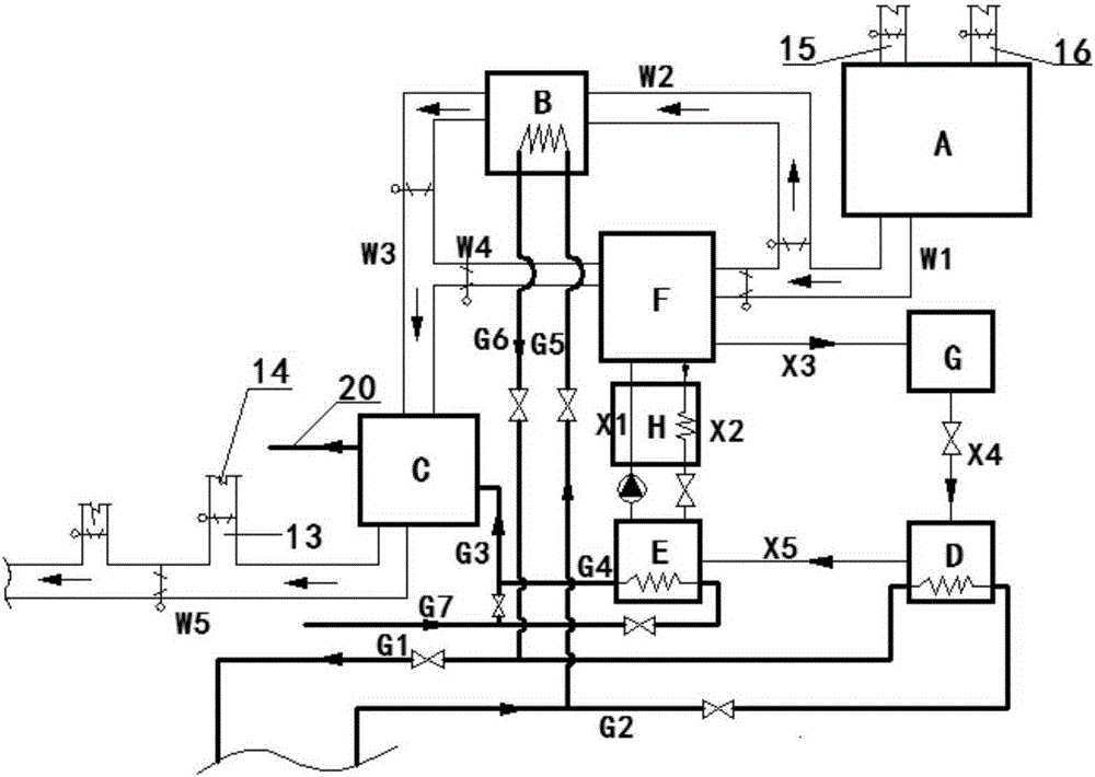 Double-purpose air conditioner system combining absorption refrigeration and evaporative cooling and used in winter and summer