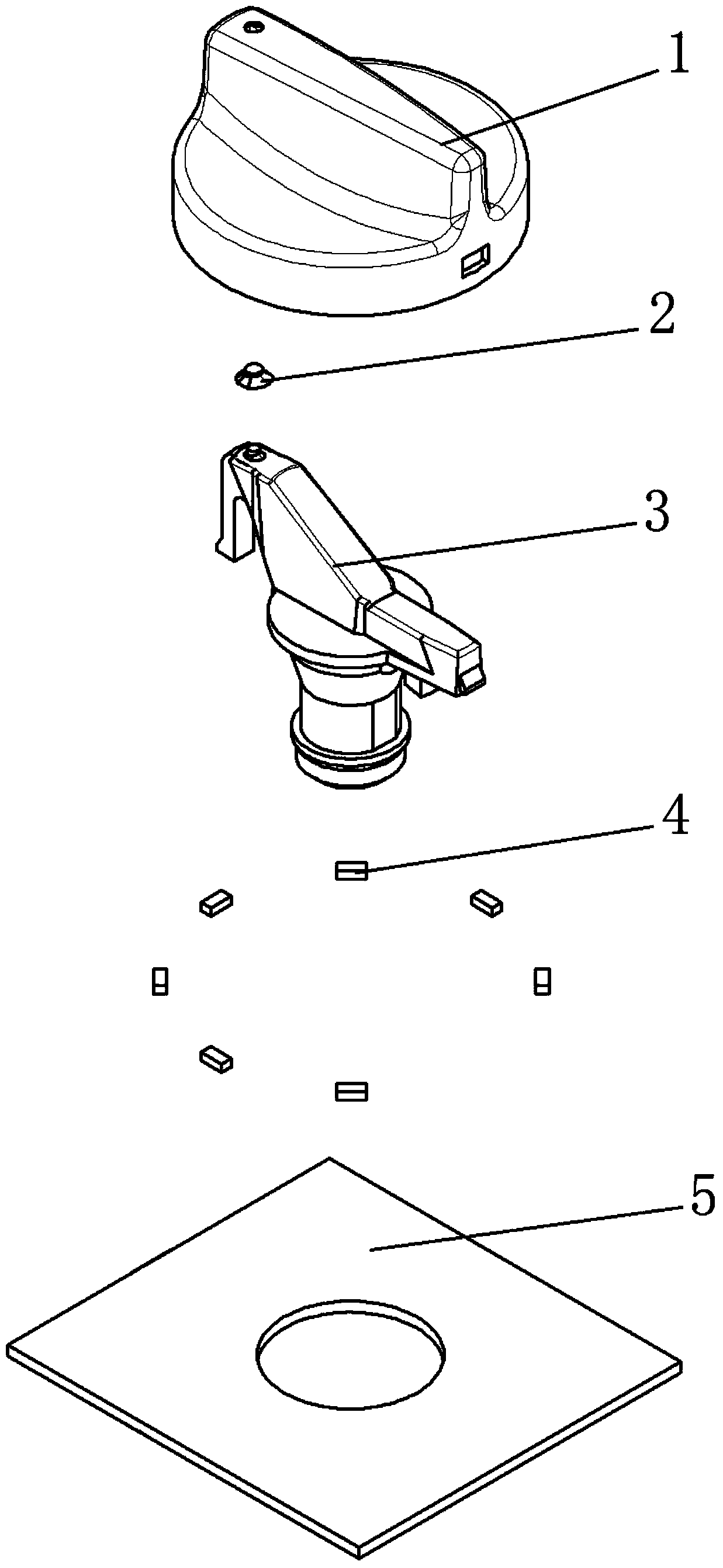 Automobile air-conditioner controller knob