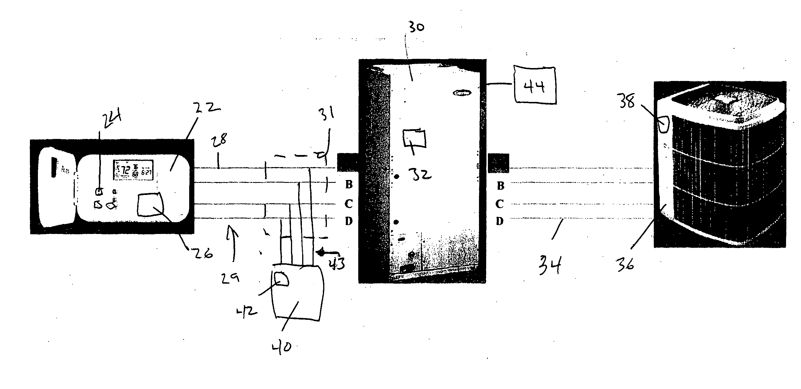 Serial communicating HVAC system