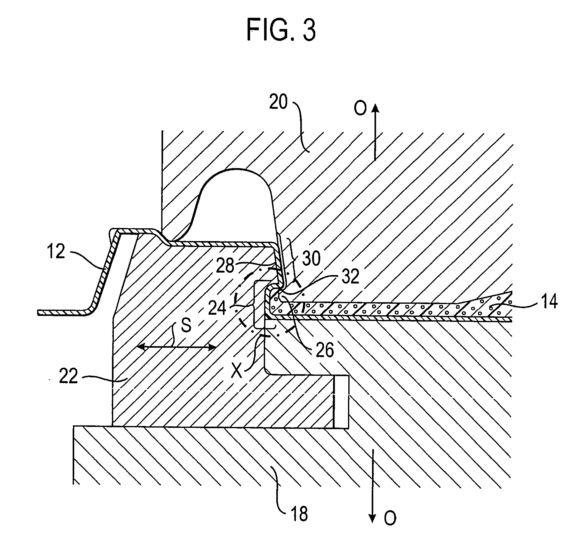 Method of producing a foamed part and foaming tool for applying such method