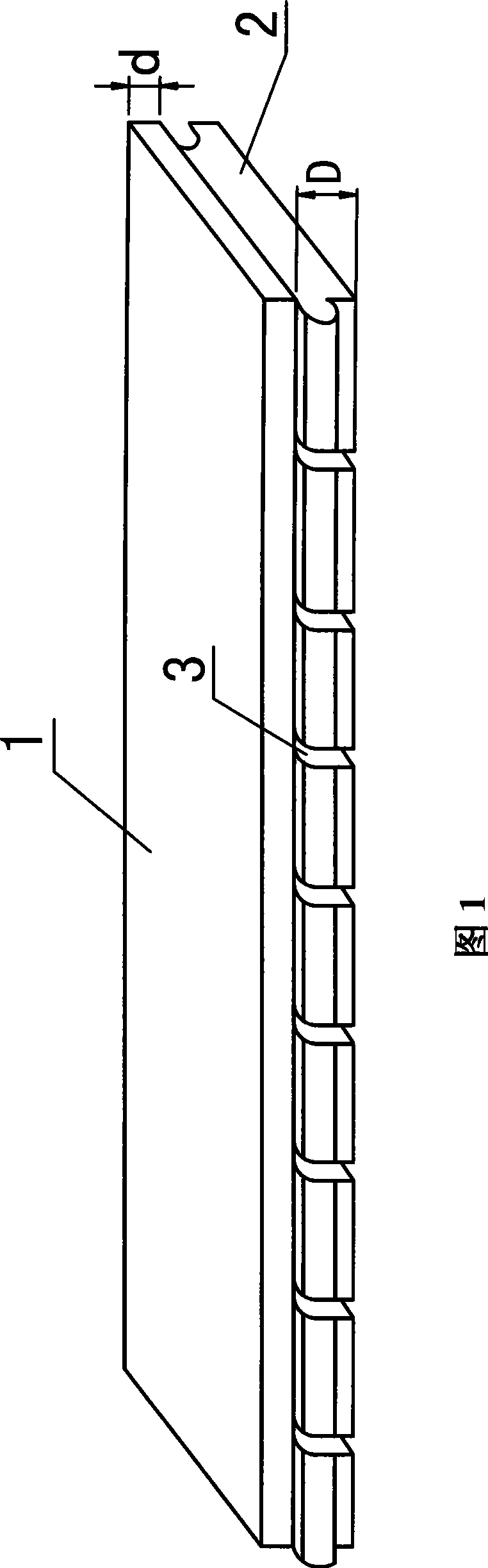 Two-layer charring solid wood terrestrial heat composite floor