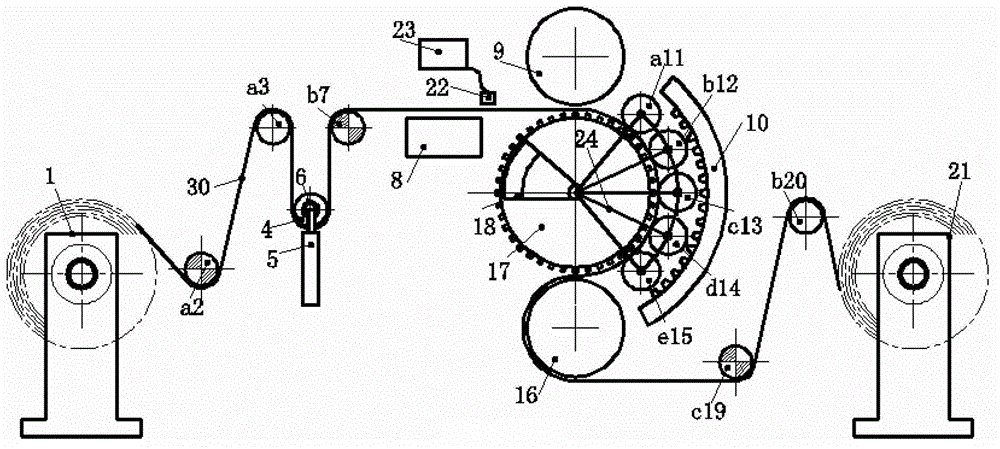 Apparatus and method for surface microstructure processing of polymer film based on roll-to-roll hot rolling