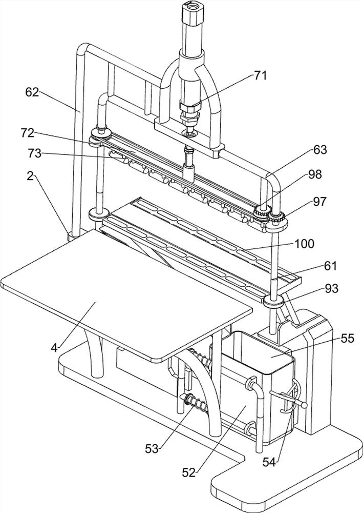 Automatic punching device for breeding nursing bed