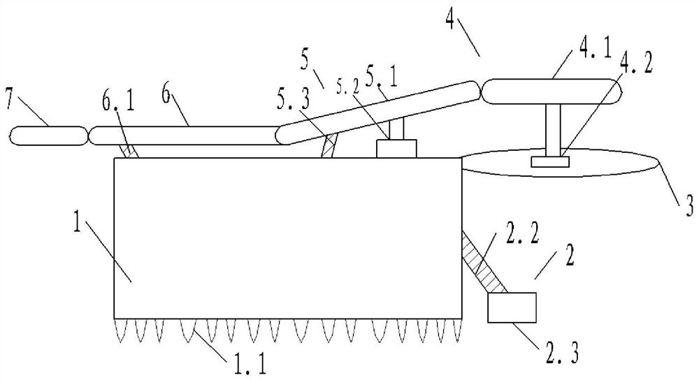 A self-moving multi-directional fast roadway filling device