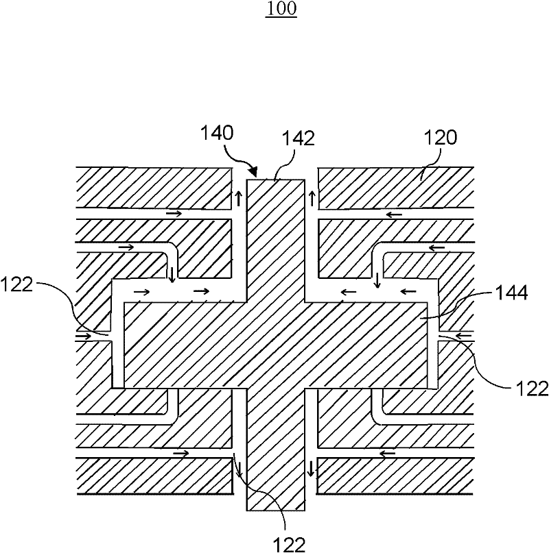 Air bearing, air floatation movement system, and method for stabilizing revolving shaft in air bearing