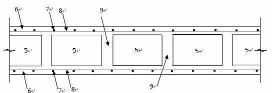 Flexible composite air-curtain shock absorption protective device for underwater explosion