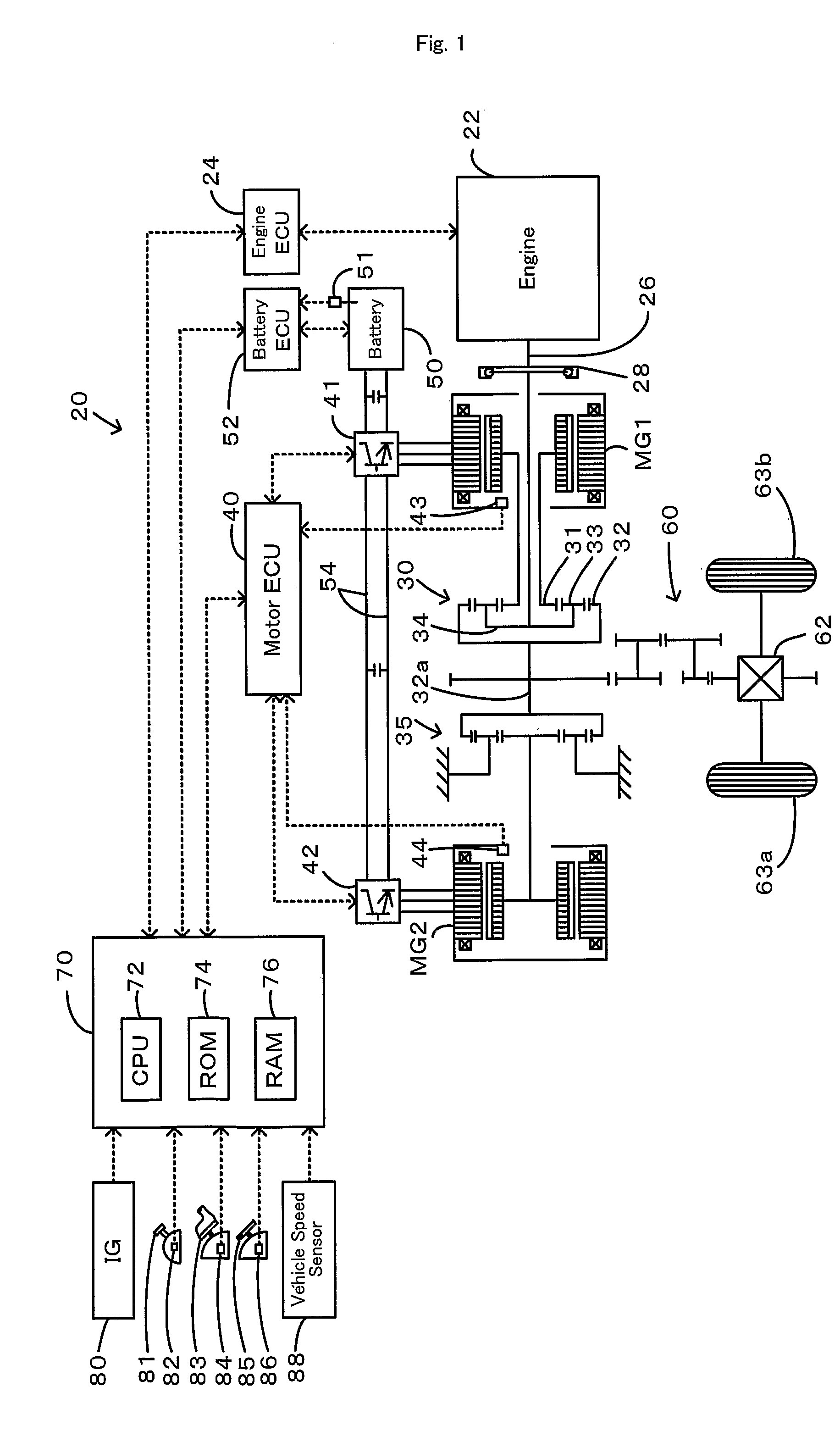 Hybrid vehicle and control method of hybrid vehicle