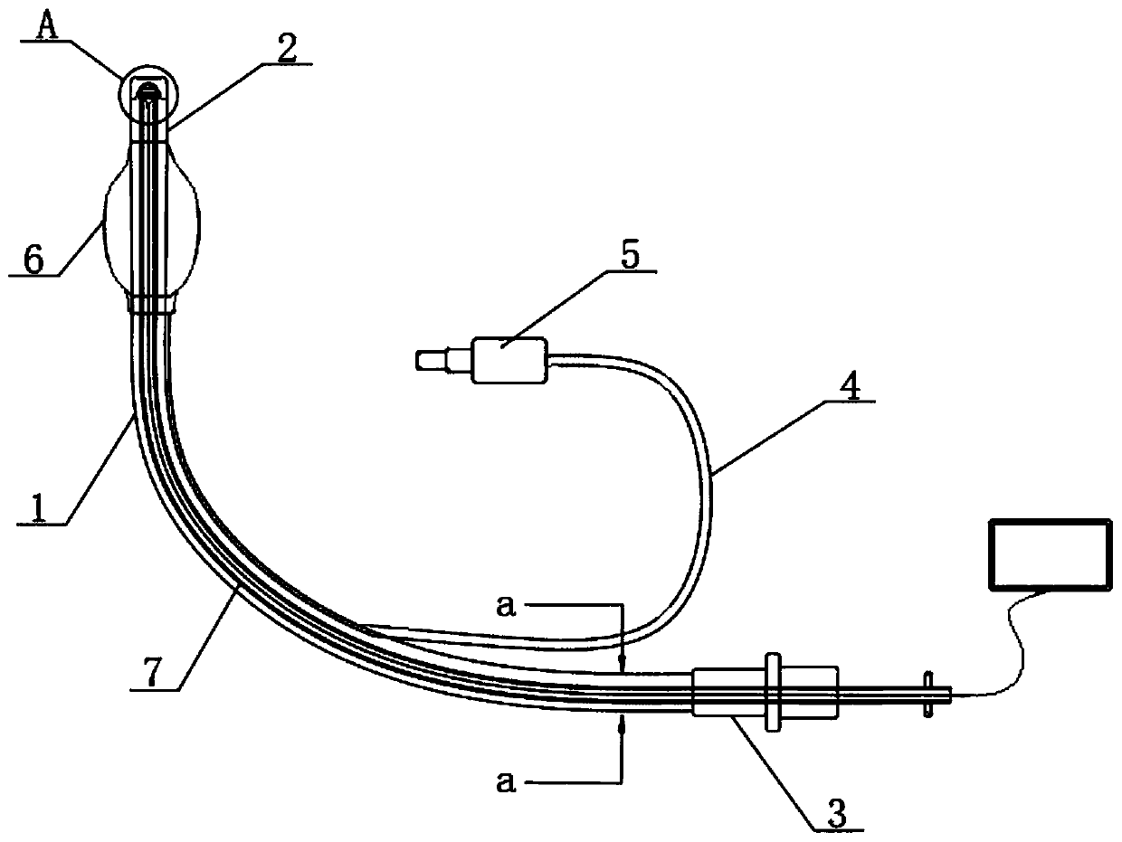 Endoscope-type guide device for tracheal intubation