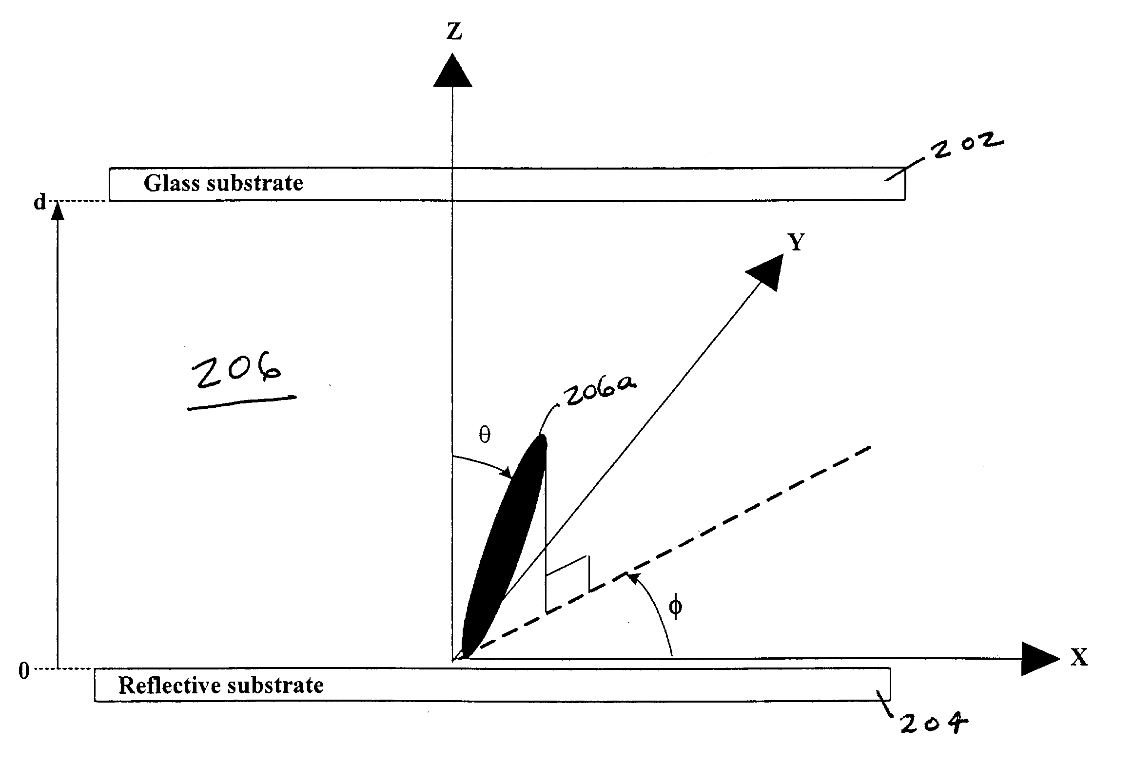 Vertically aligned nematic mode liquid crystal display having large tilt angles and high contrast