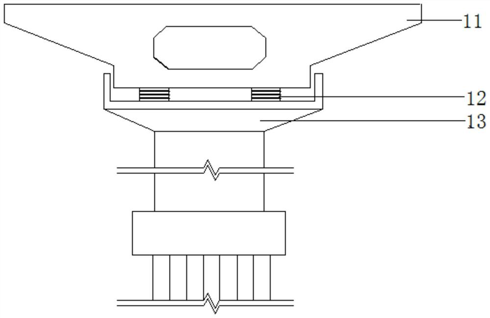 Damping bridge bearing and preparation method thereof