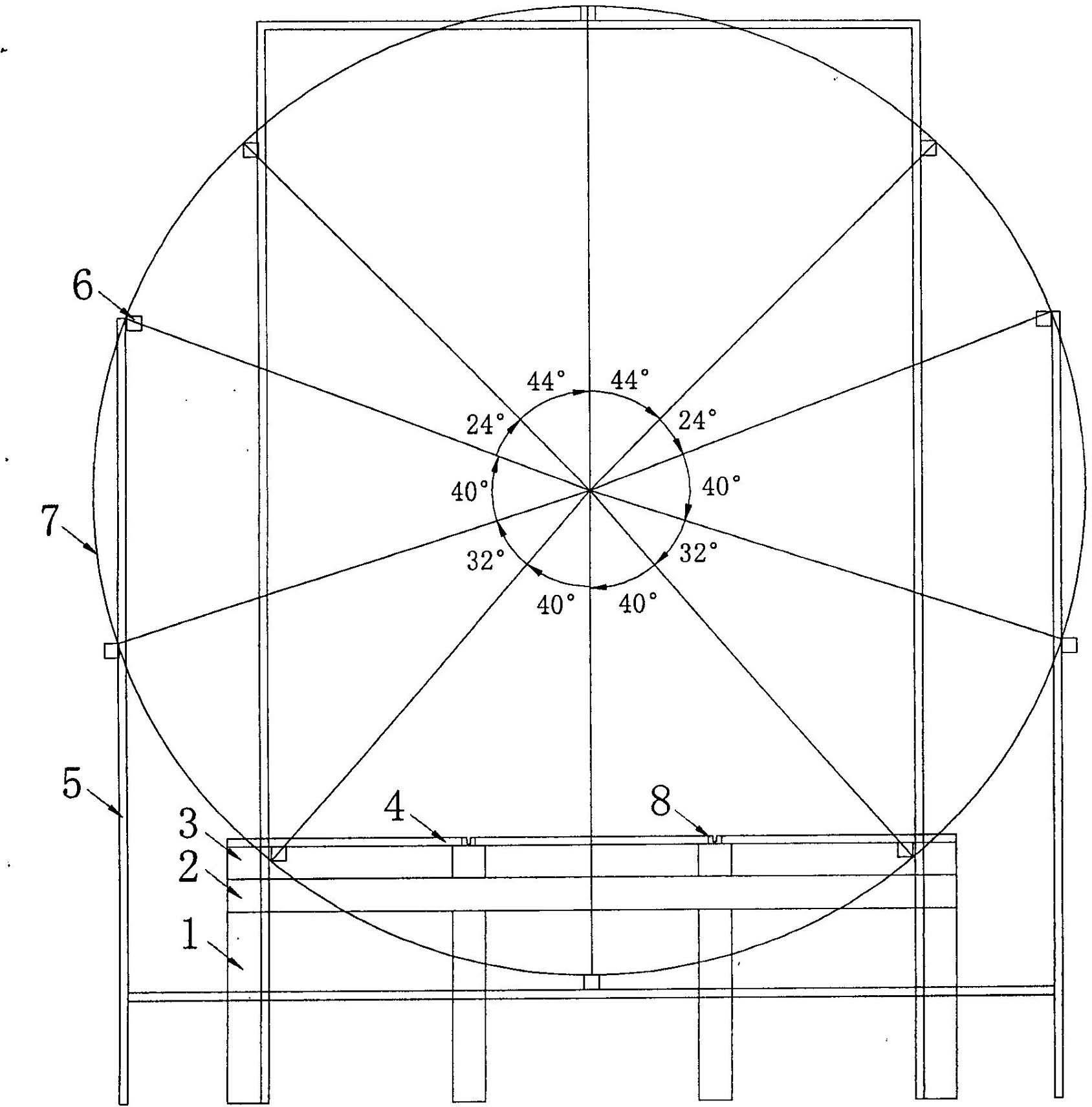 Erection method of indoor large-scale magnetic field generator