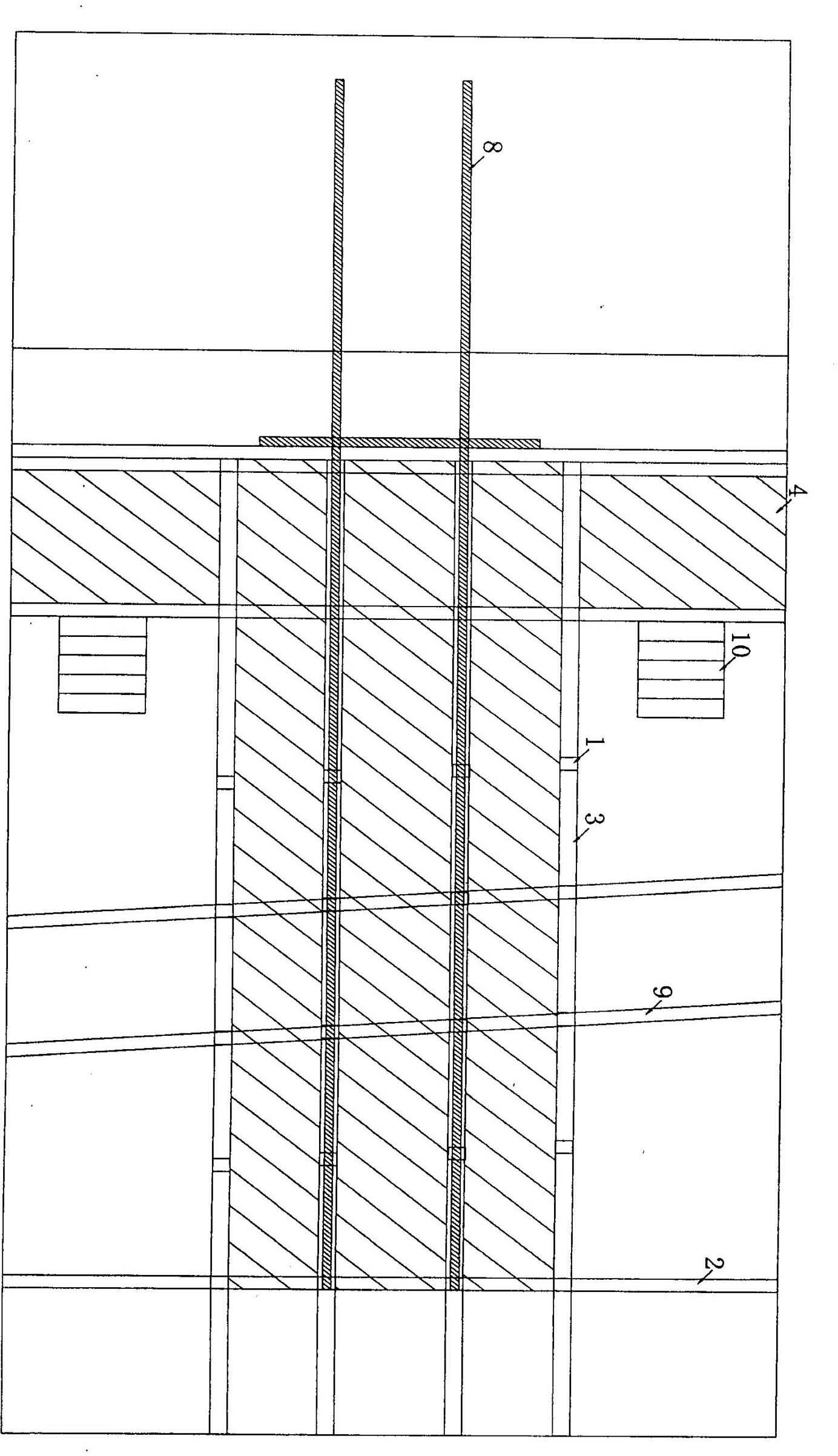 Erection method of indoor large-scale magnetic field generator