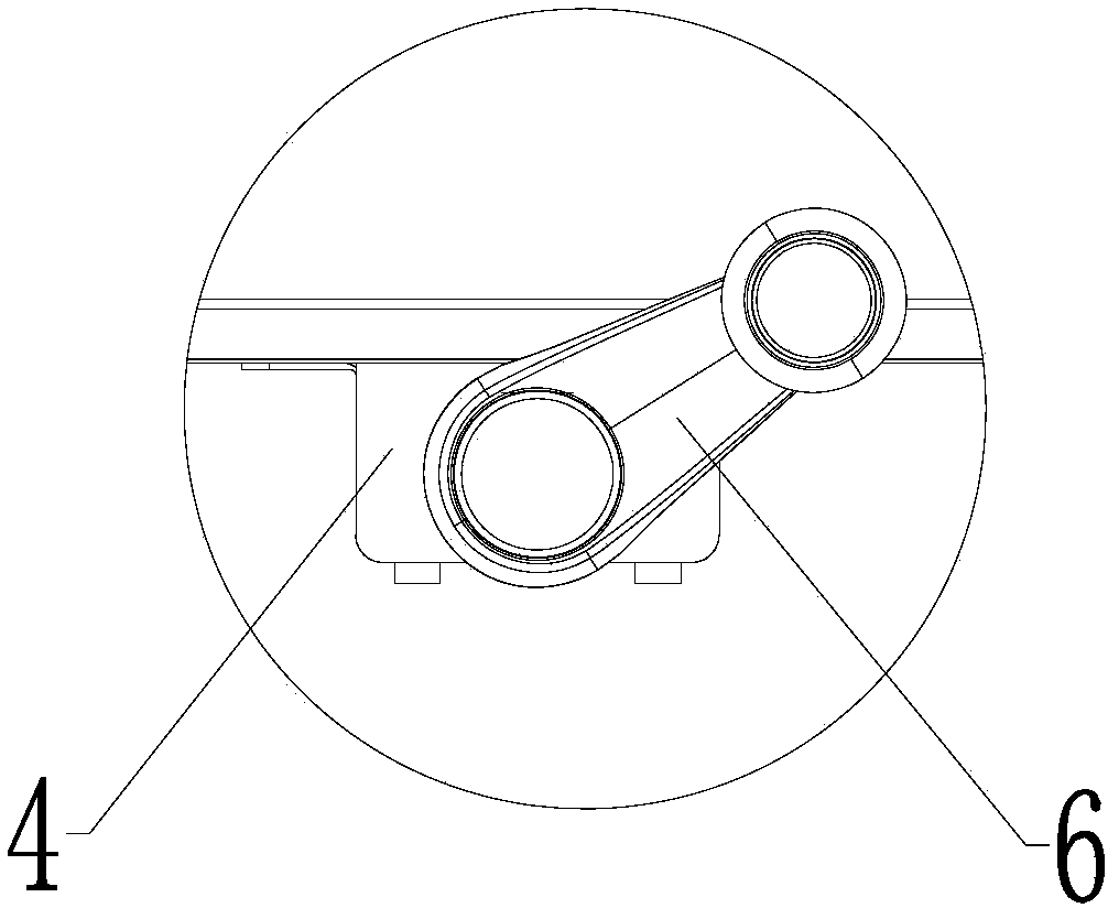 Regulating mechanism realizing continuous and wide-range adjustment on dip angle of table board and learning table