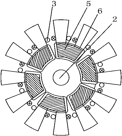 Electric roller permanent magnet motor