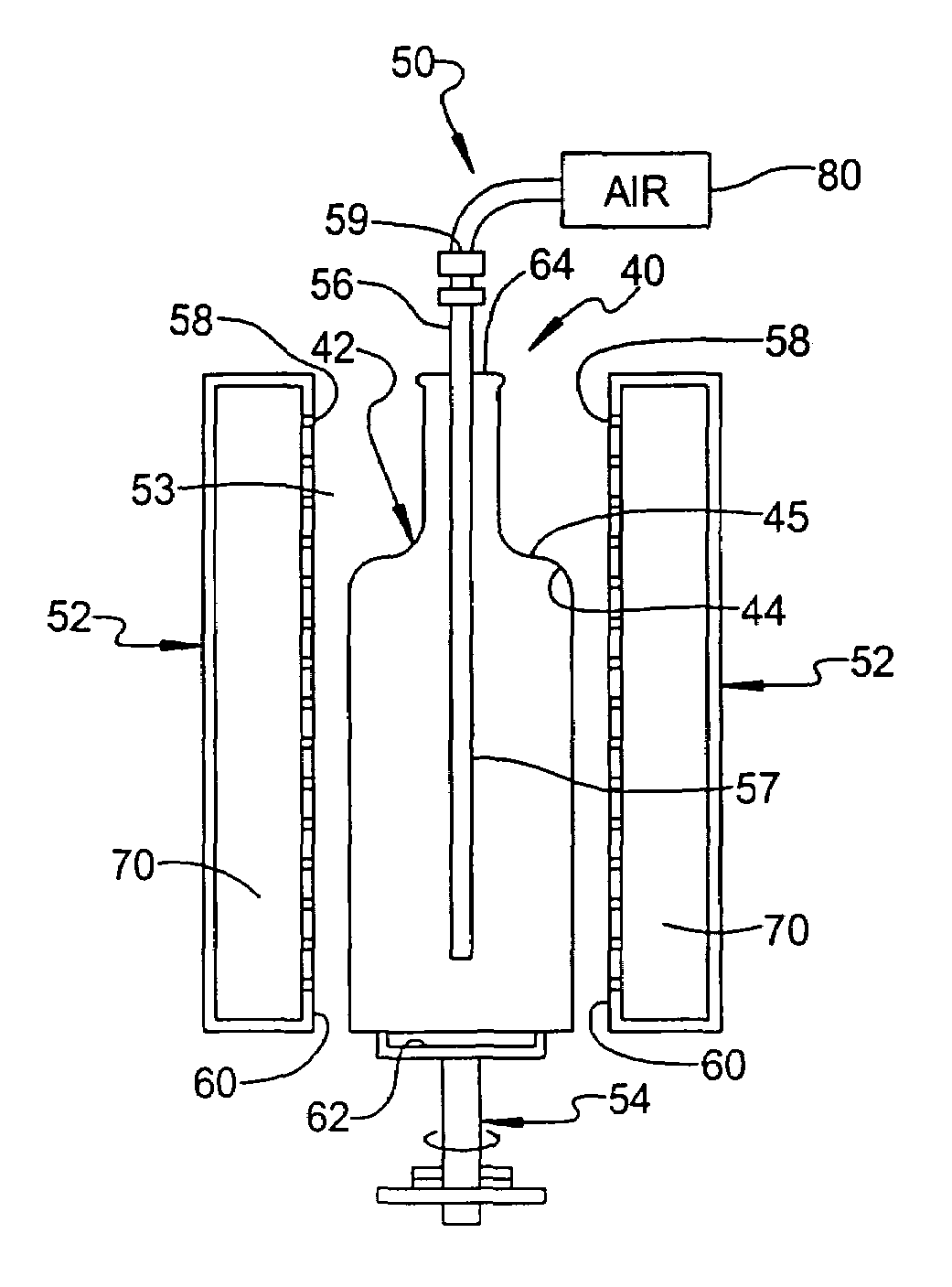 System and method for tempering glass containers