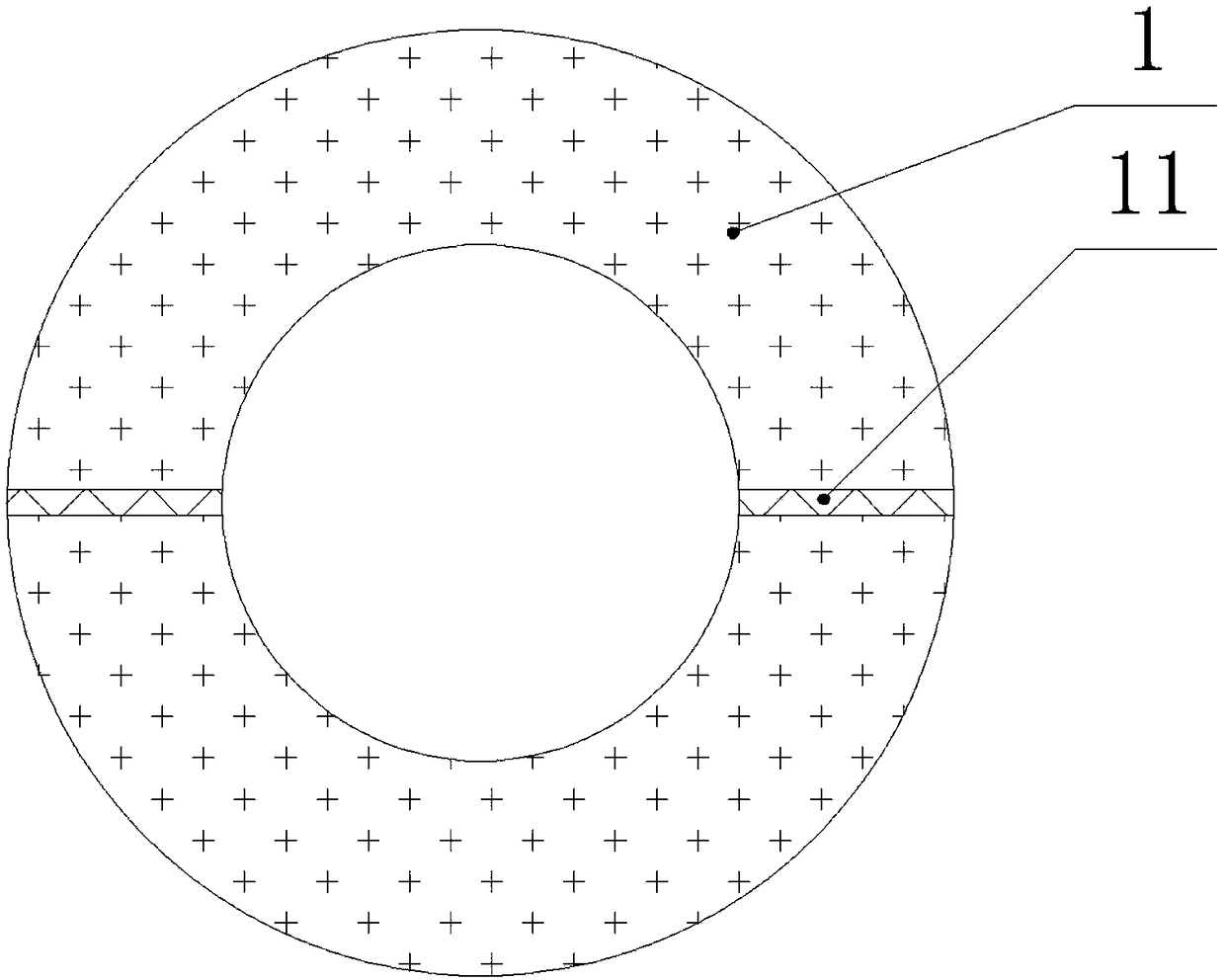 Electromagnetic type DC current transformer core and current transformer