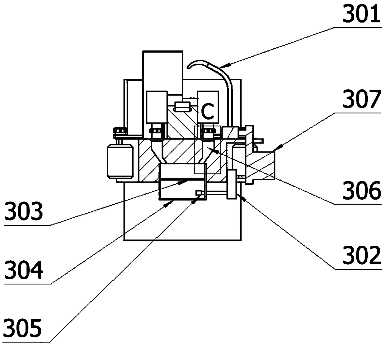 Bearing cleaning integrated machine