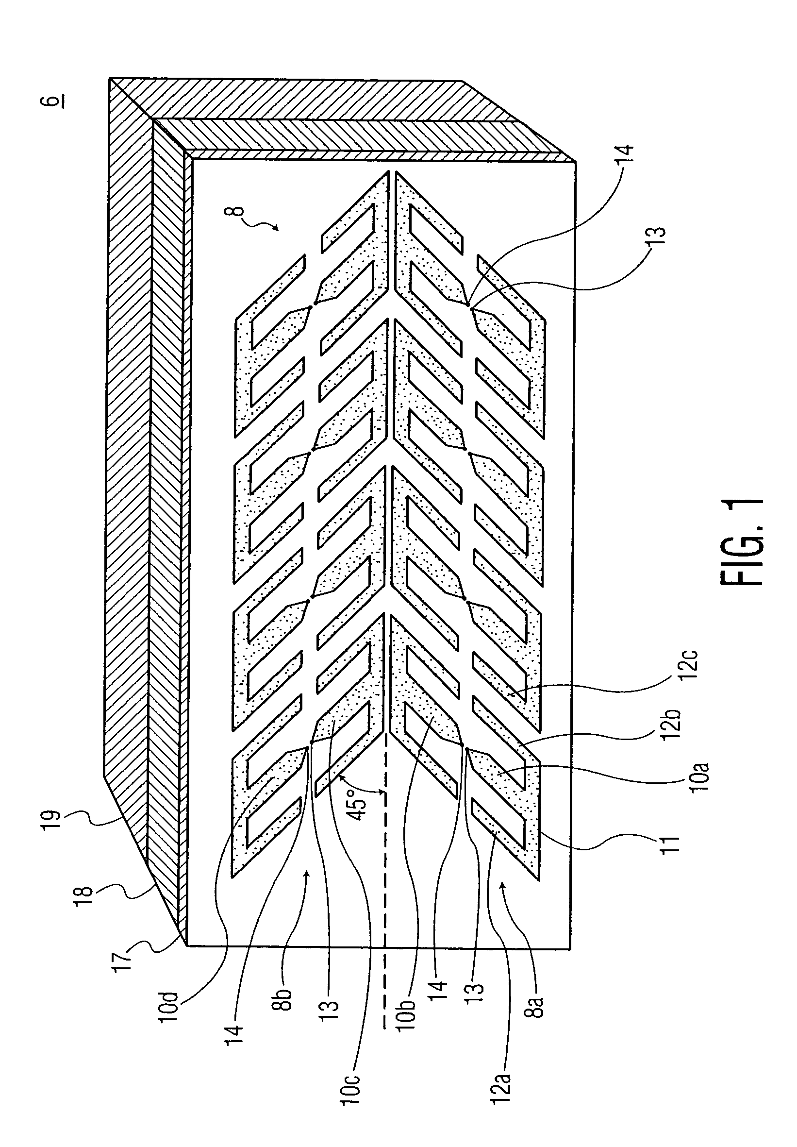 Low profile polarization-diverse herringbone phased array