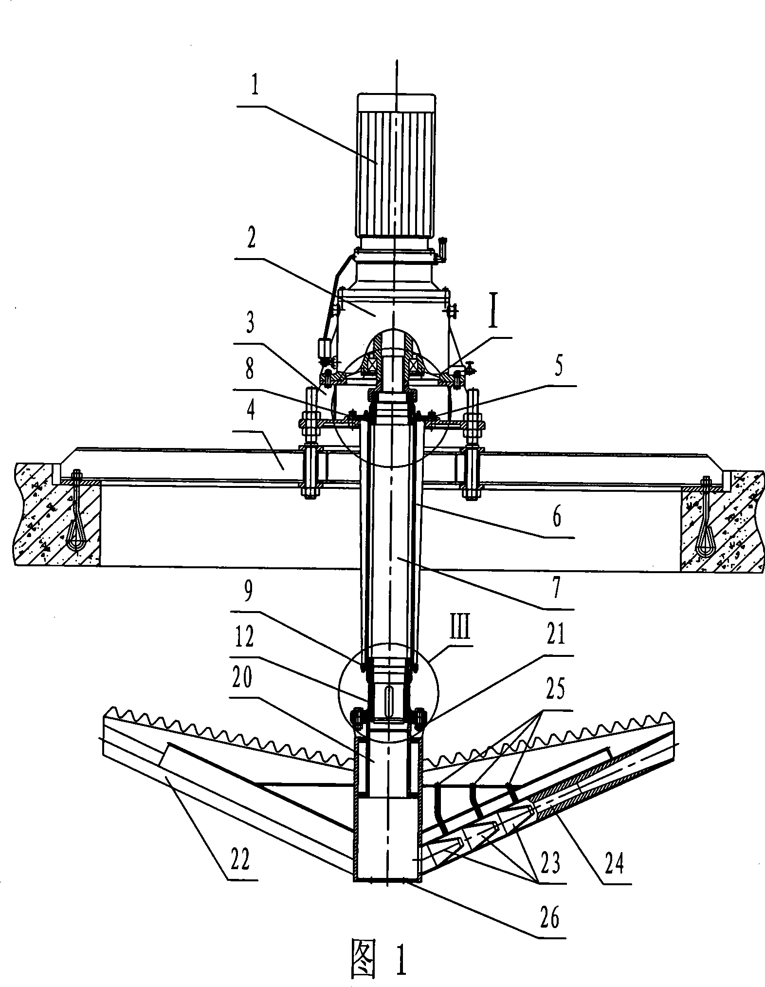 Combined jet impeller underwater aeration machine