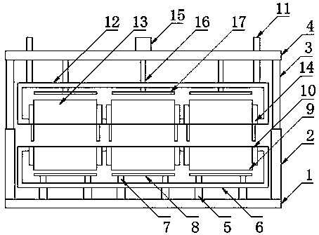 Combined mold for concrete block production