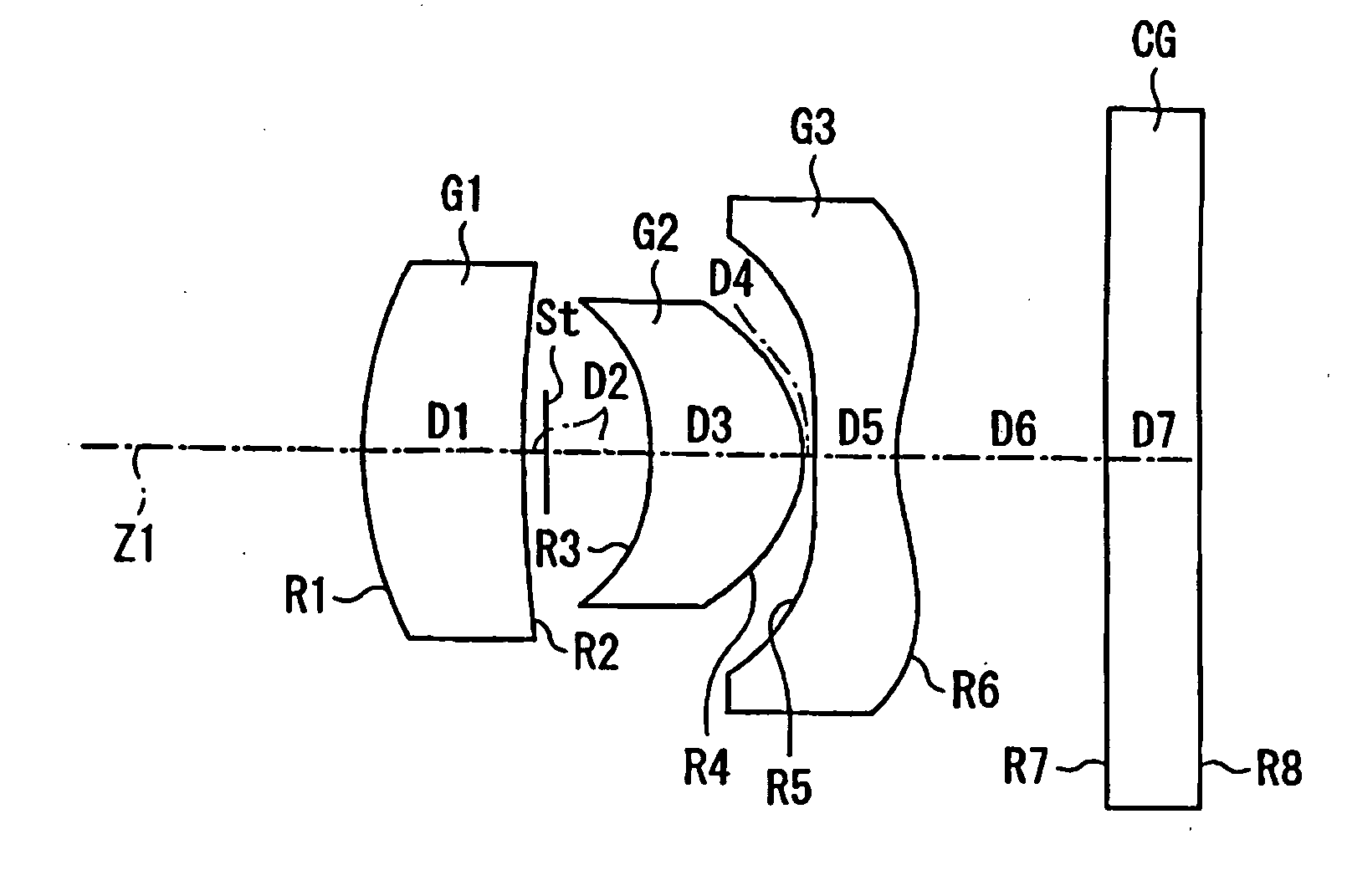 Single focus wide-angle lens