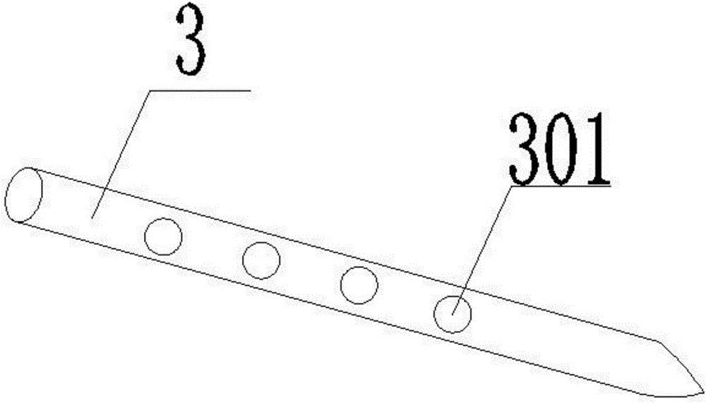 Telescopic agricultural iron fork