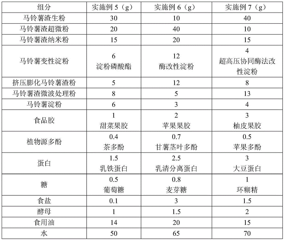 Mucedin-free potato residue baked nang and processing method thereof