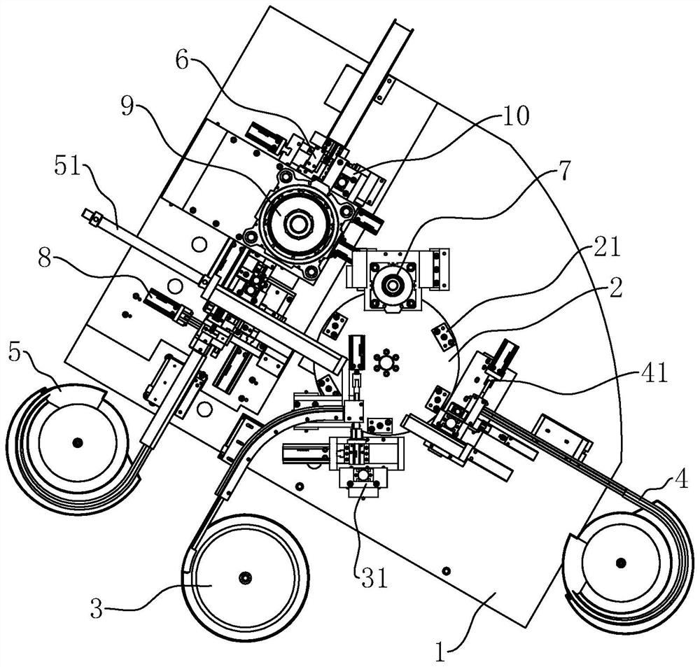 Radio frequency socket automatic assembling equipment