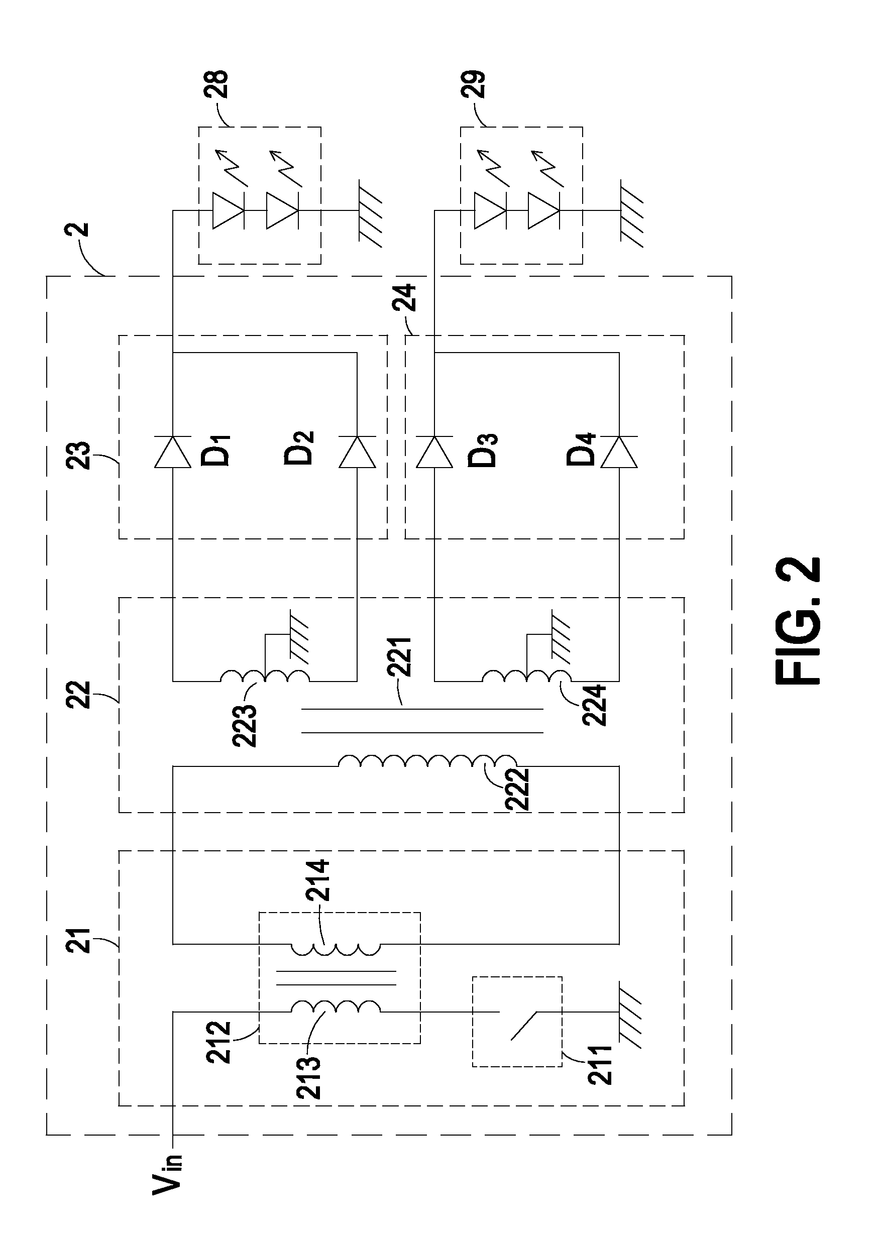 Current-sharing transformer and power supply circuit having such current-sharing transformer