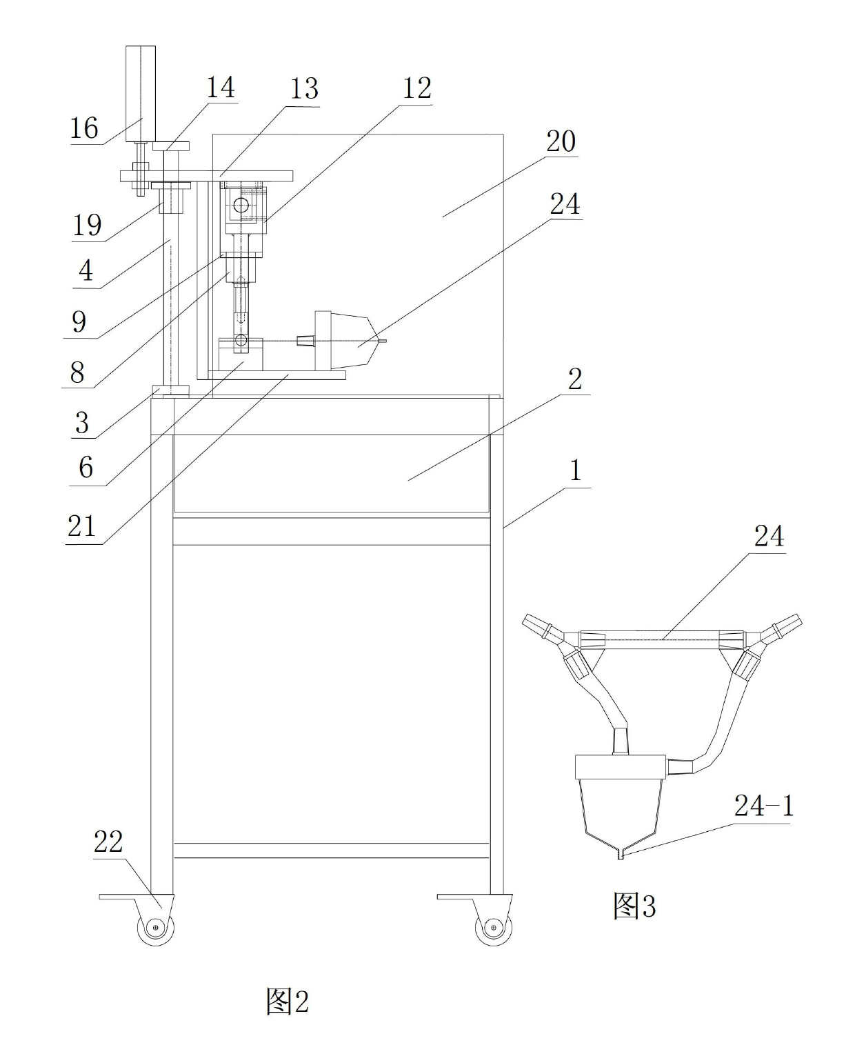 Leakage test device for medical filter