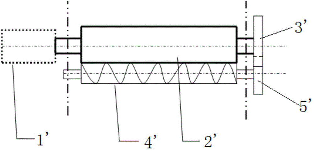 Toothed belt tensioning device and cigarette material belt conveyer