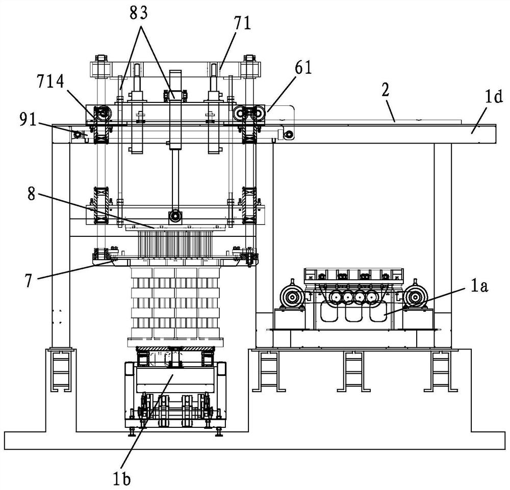 A pallet-free brick making machine