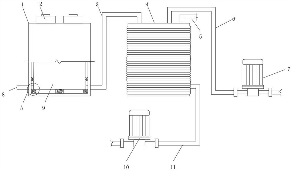 Double-compressor air energy heat pump heat supply heating system