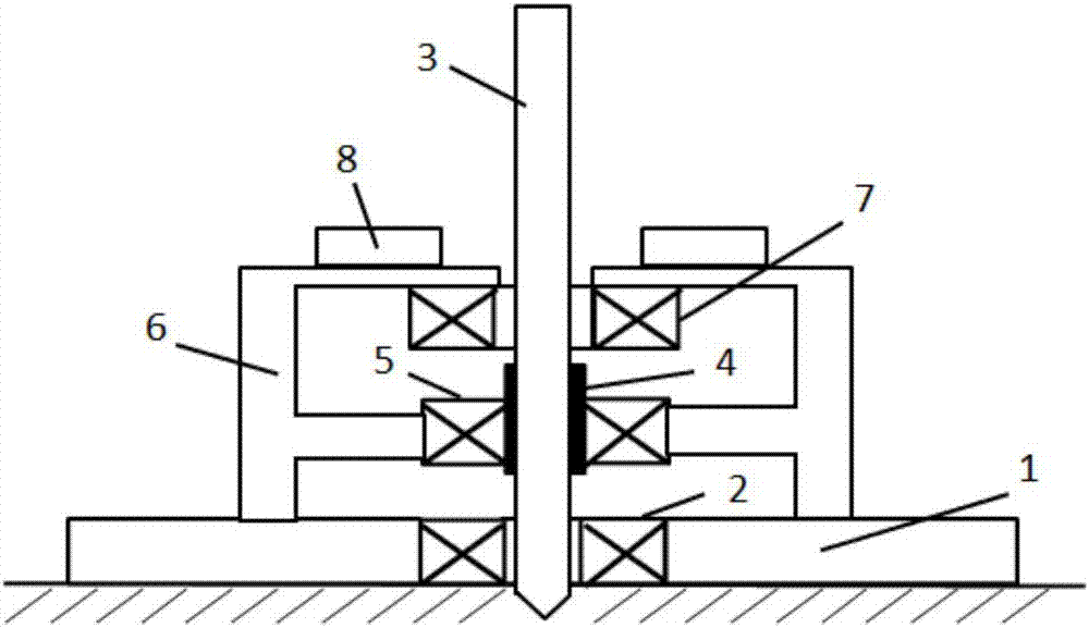 Electromagnetic piling device and piling method