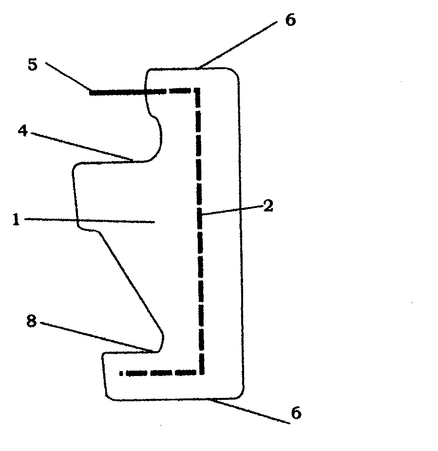 Buckling concrete split head for supporting upper and lower layers of steel bars