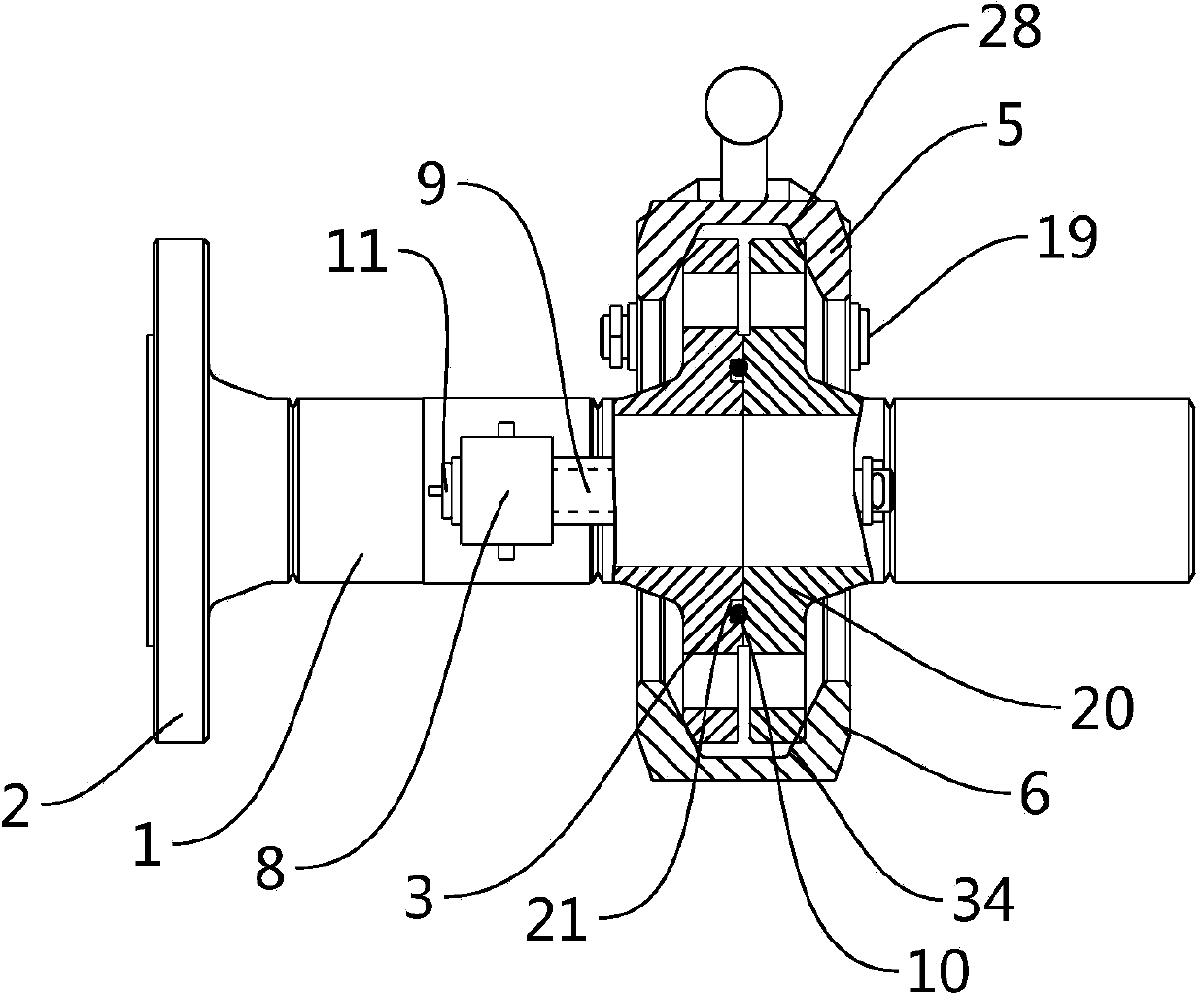 Clamp type manual rapid pipe connecting device