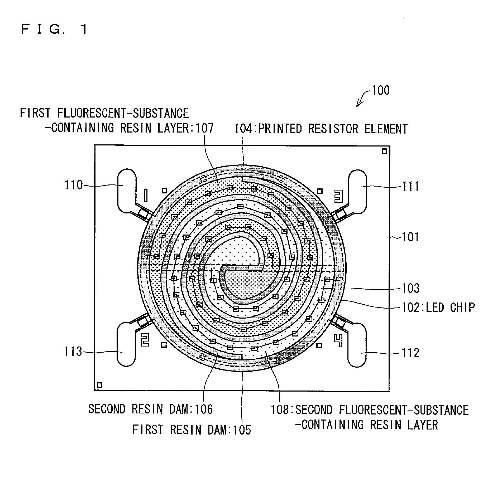 Light emitting device, lighting device