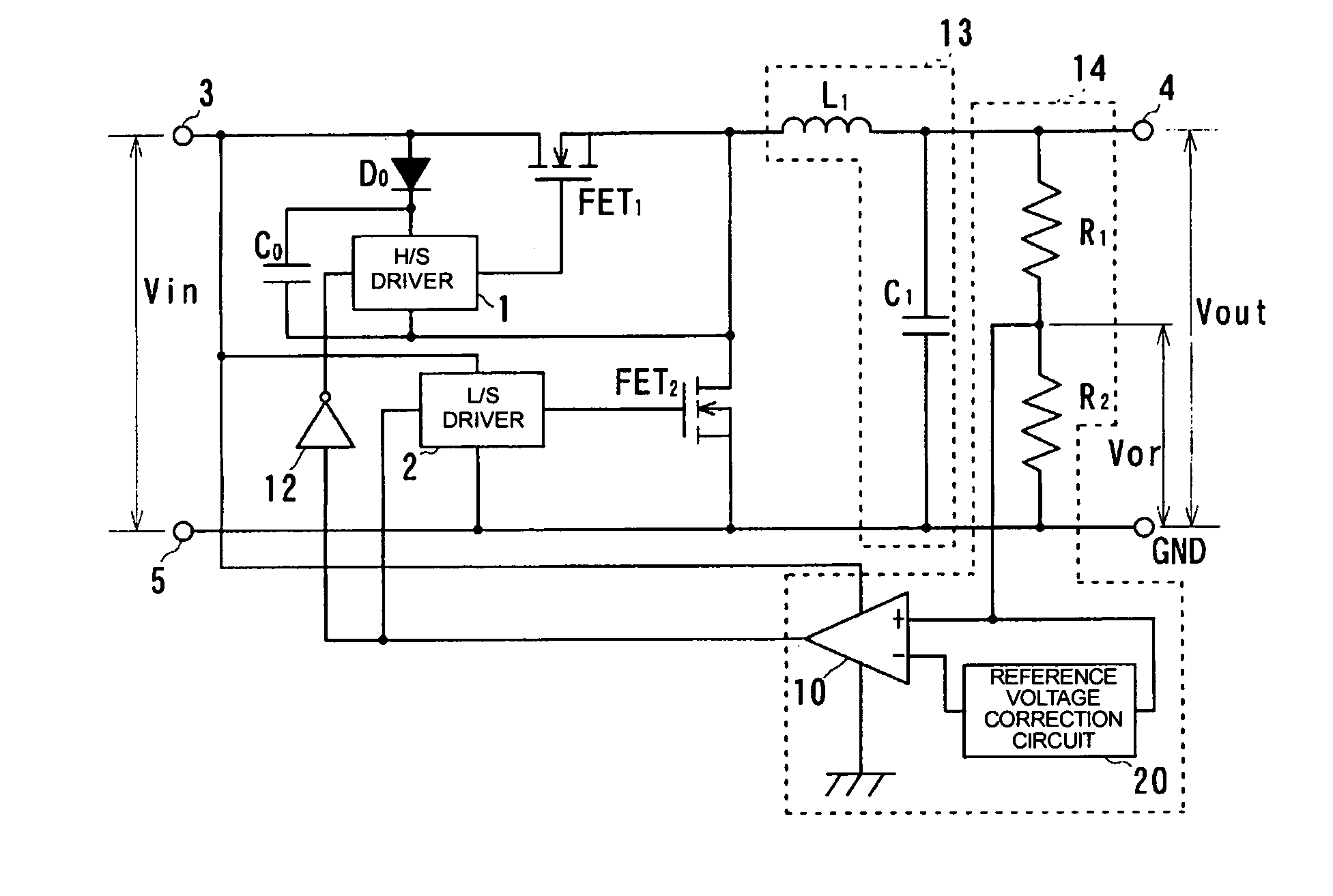 Dc-dc converter and converter device