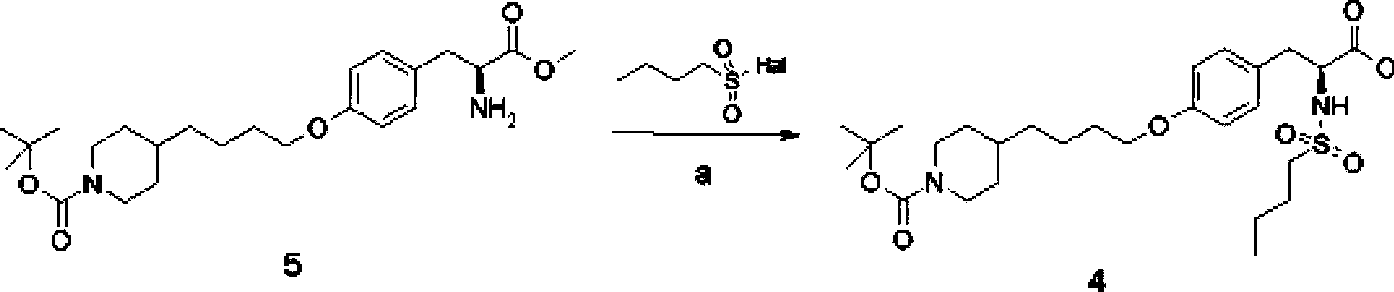 Method of preparing tirofiban hydrochloride