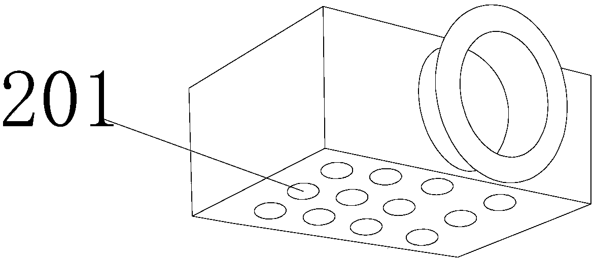 A cooling device capable of purifying flue gas