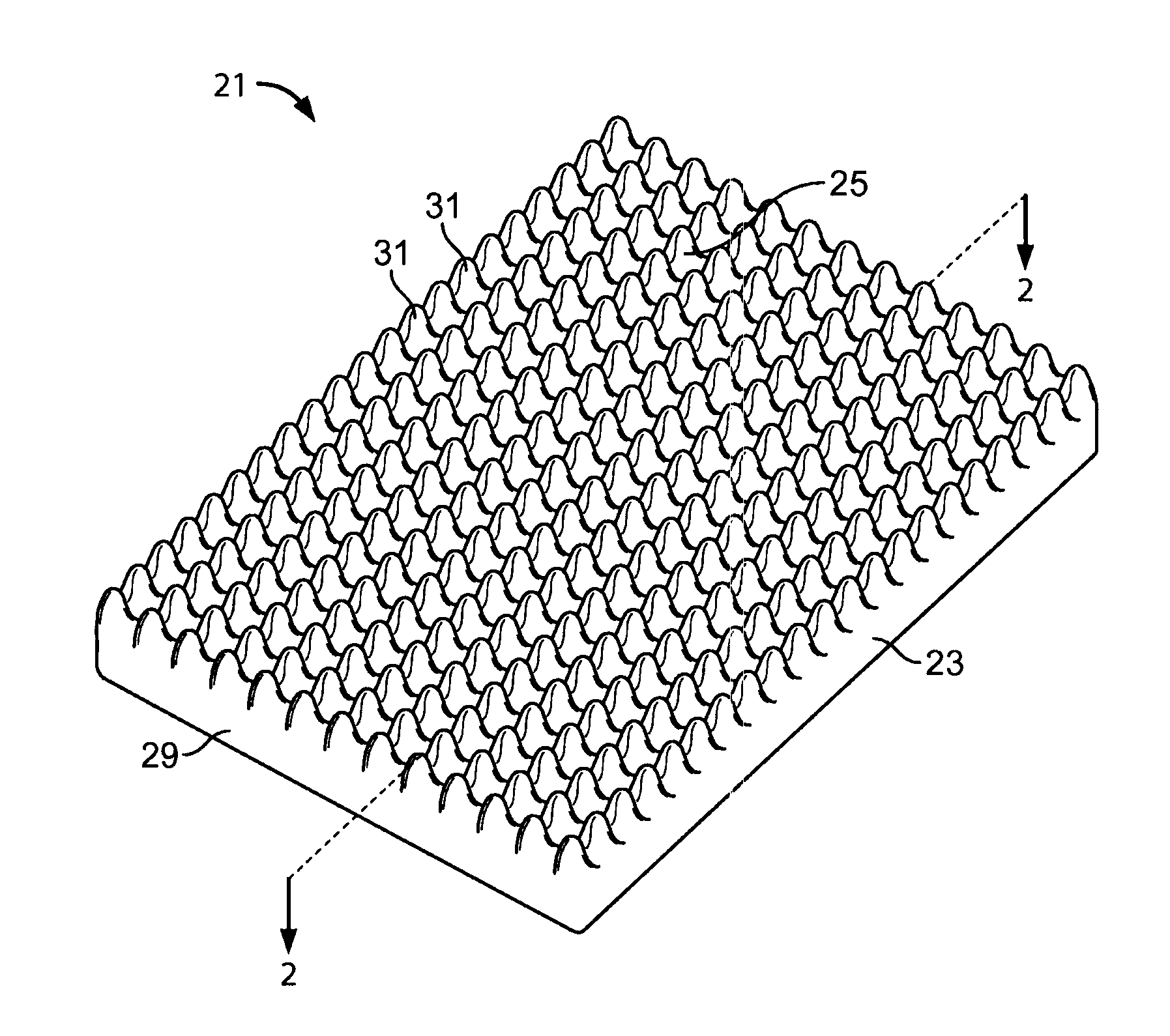 Personal care article with substrate surface topography for evoking a neurosensory skin response