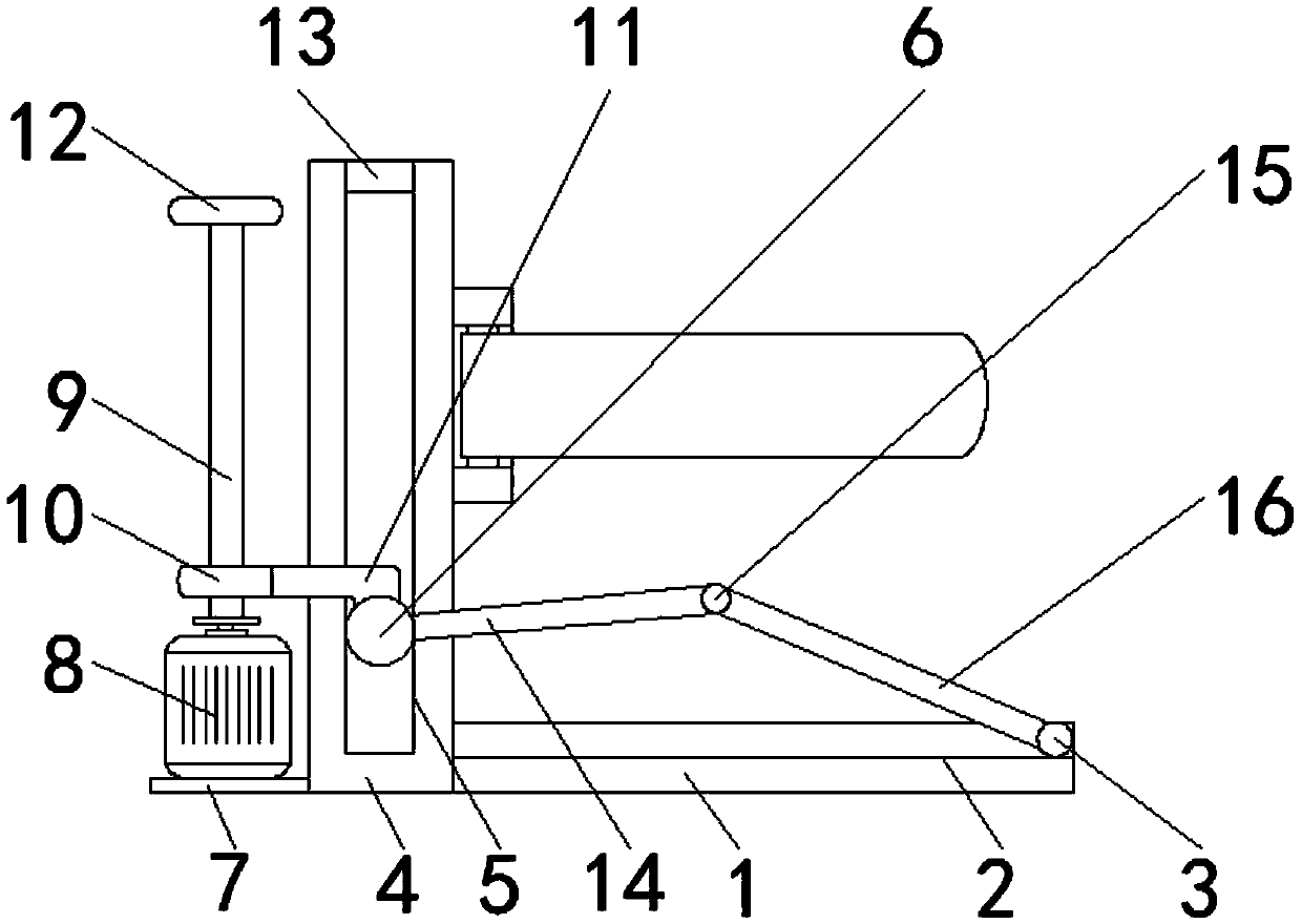 Livestock hoof trimming fixing device for husbandry