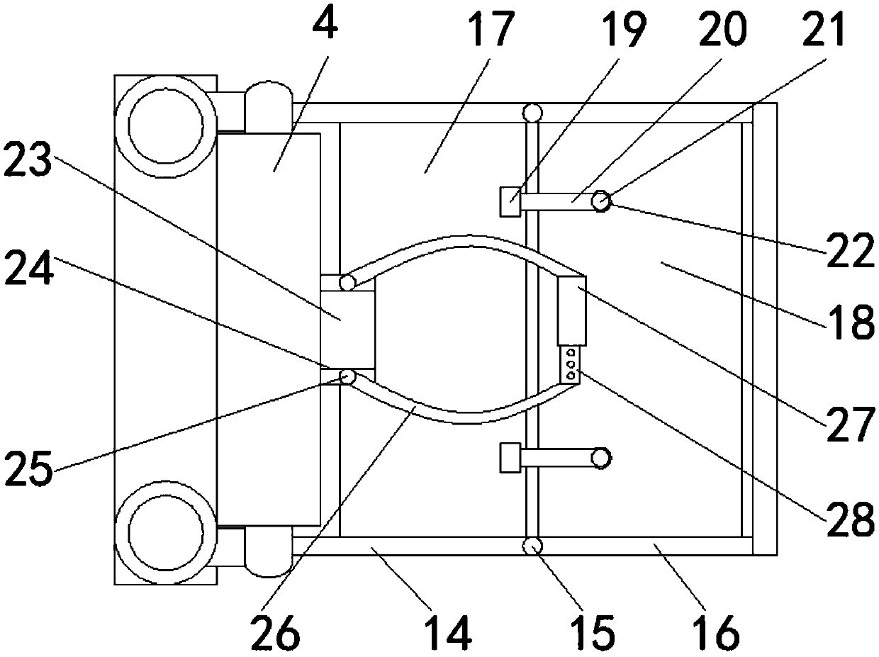 Livestock hoof trimming fixing device for husbandry