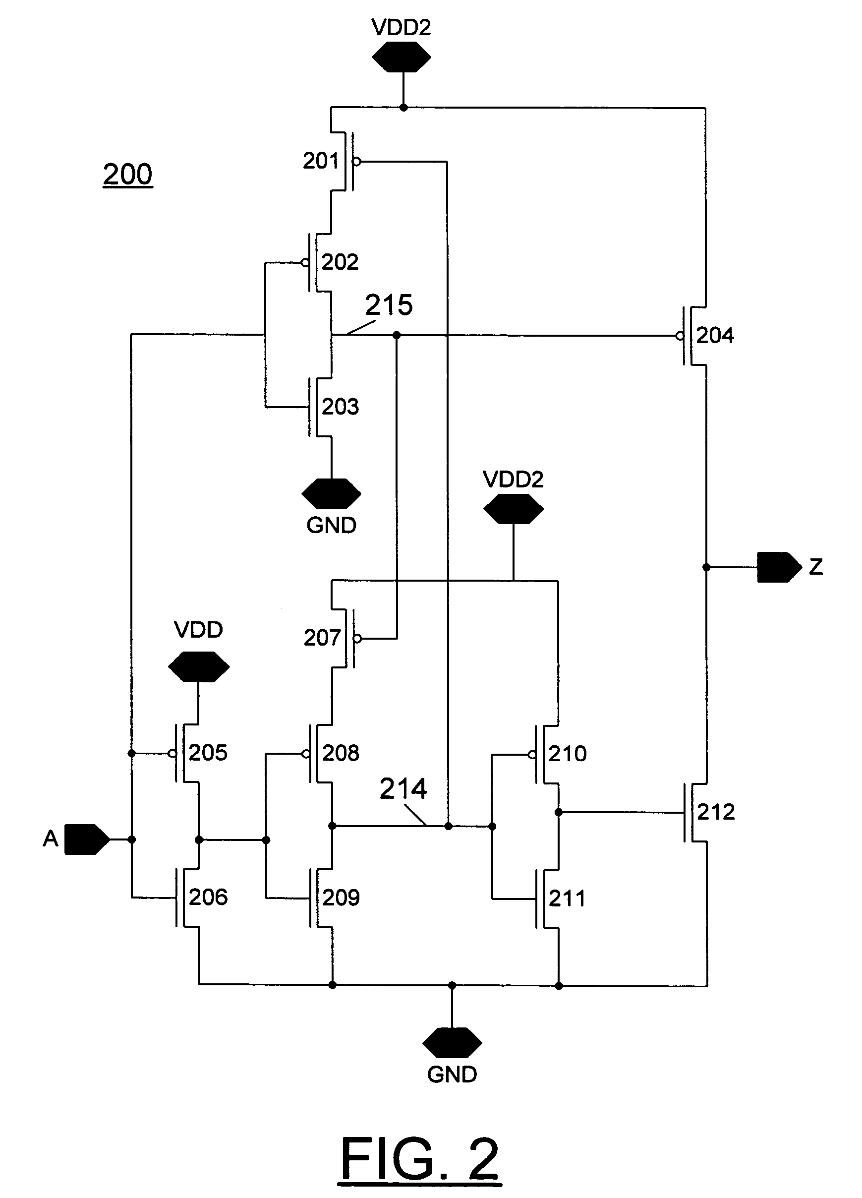 Voltage translator with data buffer