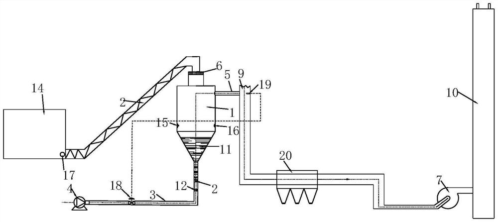 Activated carbon spraying device for small garbage pyrolysis gasifier