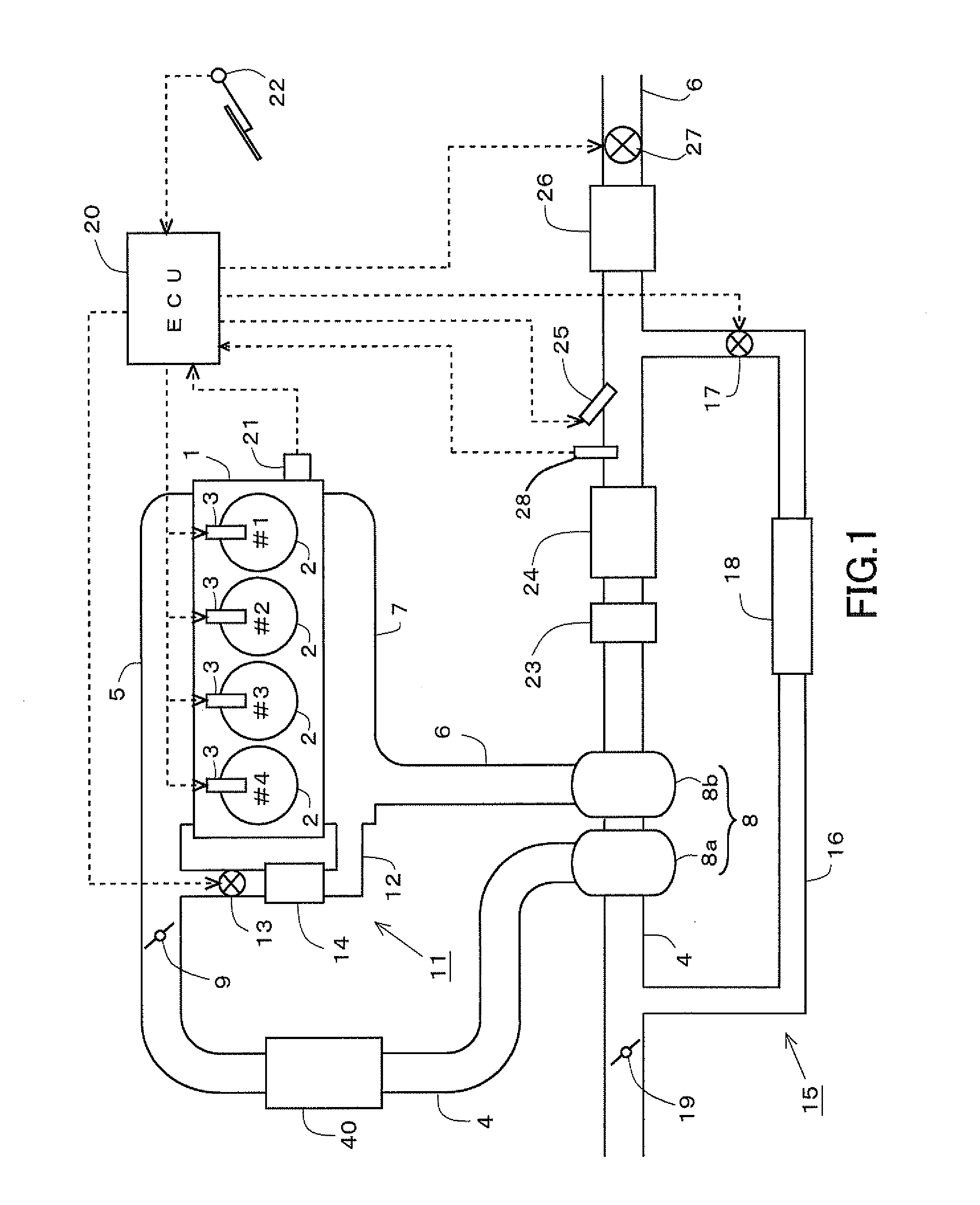 Exhaust gas purification system for an internal combustion engine