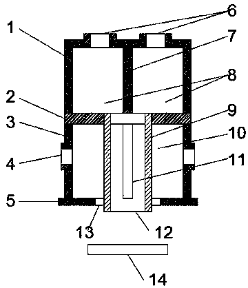 Extrusion forming device of multi-color strip polymer steamed rice roll and steamed flour roll machine