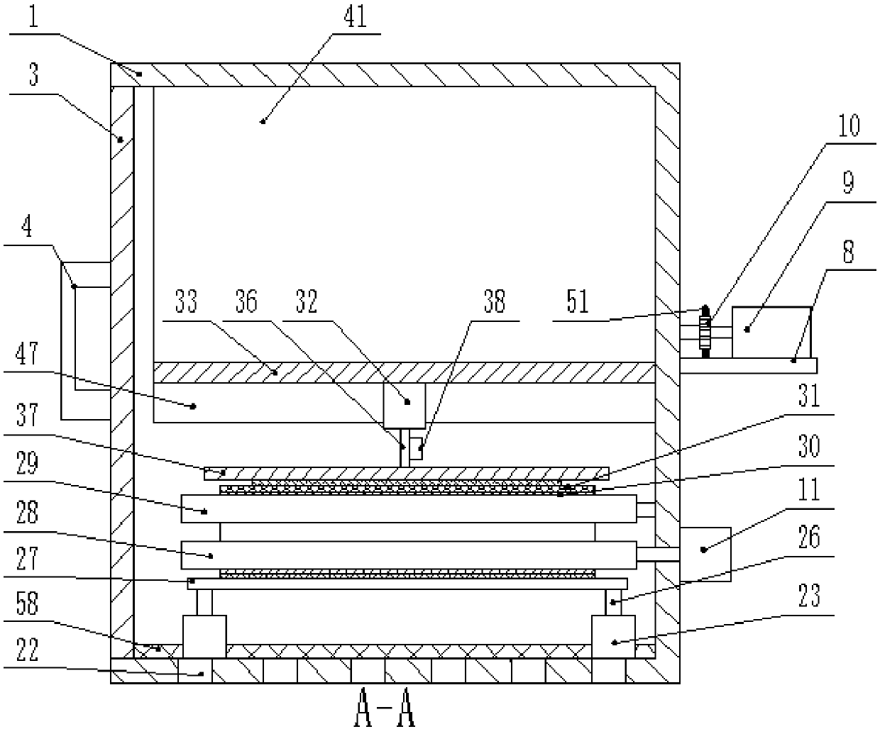 Cotton cloth dyeing device